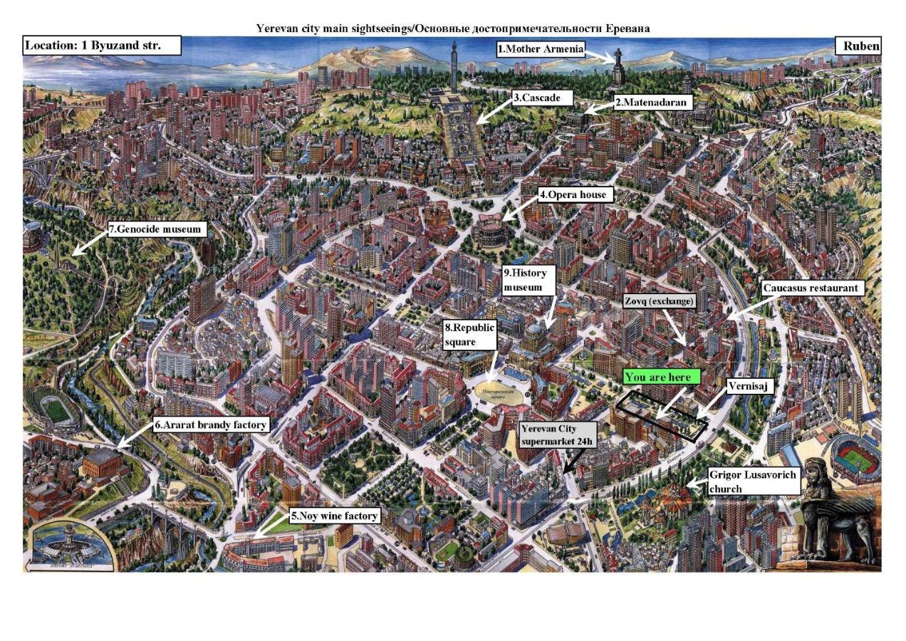 Vernisaj Apt At Republic Square & Ruben Tours Erivan Dış mekan fotoğraf